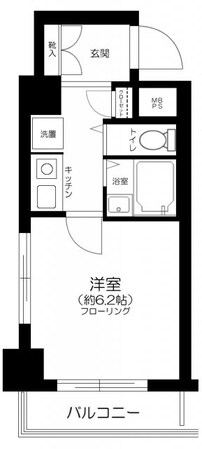 ホーユウコンフォルト岸谷の物件間取画像